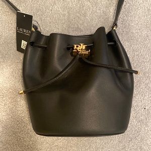 Ralph Lauren Drawstring Bucket Bag